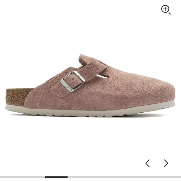 Birkenstock Pink Clay Suede Clog with Buckle— size 40 - Picture 3 of 7